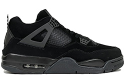 Nike Air Jordan 4 Retro черные с мехом