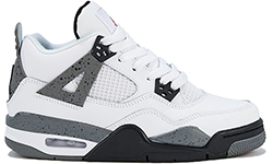 Nike Air Jordan 4 серо-белые